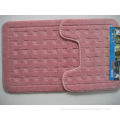Custom Pink Waterproof Microfiber Non Skid Bath Mats With Hooks For Hotel Mbm-004